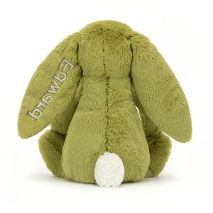 Personalised Bashful Moss Bunny Medium